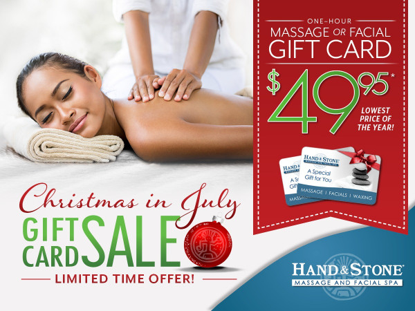 Hand &amp; Stone Massage and Facial Spa: Christmas in July - Waverly Place : Waverly Place